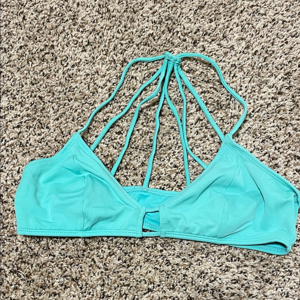 Women's Strappy Aqua Bikini Top